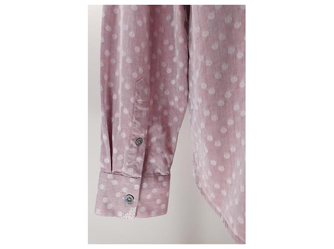Camicia Ted Baker a pois rosa in cotone - vista 4