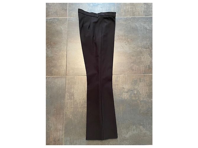 Pantalones negros de algodón S Max Mara - vista 2