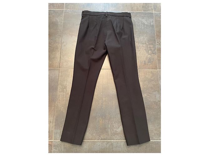 Pantalones negros de algodón S Max Mara - vista 4