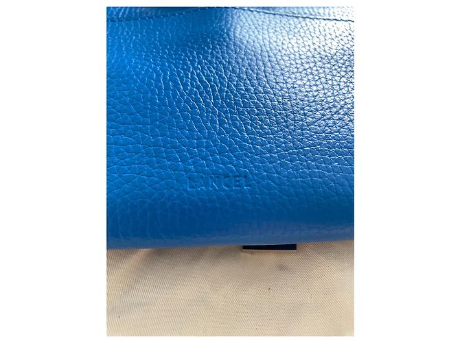 Borsa a mano Lancel Nine in pelle blu - vista 6