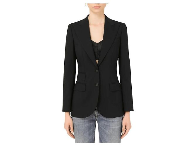 Chaqueta Dolce & Gabbana de algodón negro - vista 6