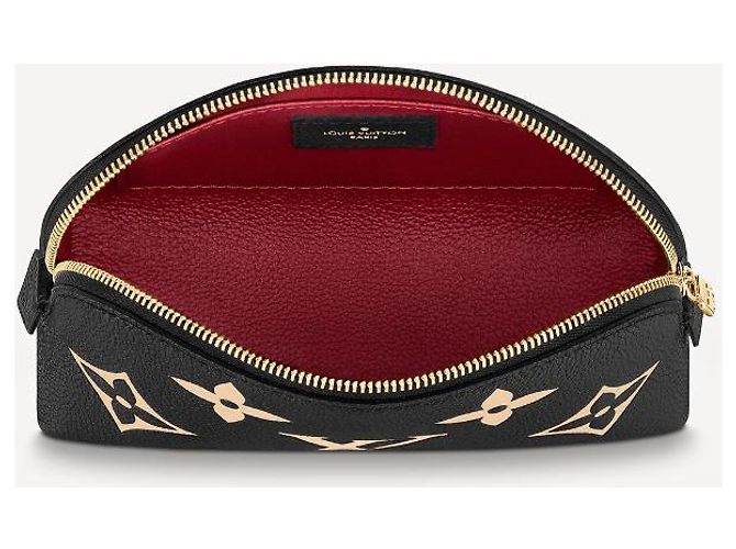 Louis Vuitton LV bolsa cosmética em couro preto - vista 2