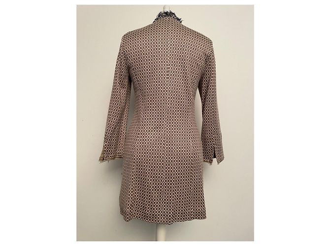 Abrigo ligero Massimo Rebecchi Beige Rosa Azul Blanco roto - vista 3