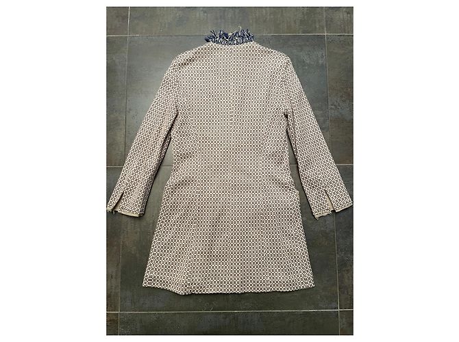 Abrigo ligero Massimo Rebecchi Beige Rosa Azul Blanco roto - vista 7