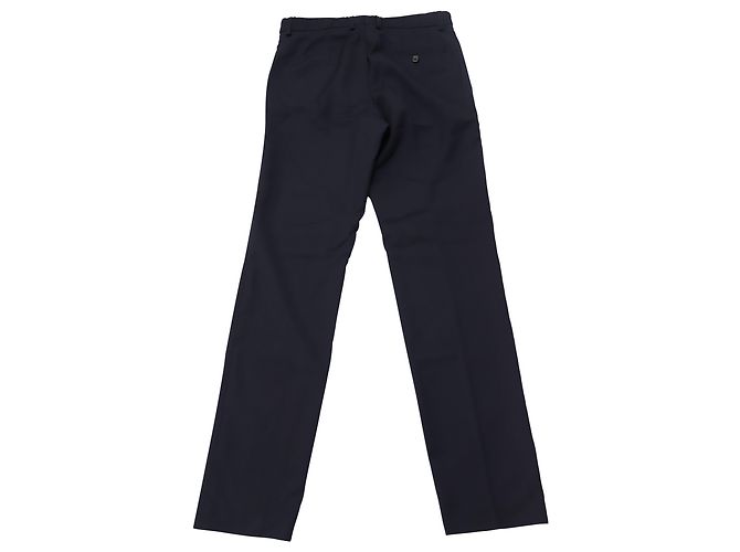 Apc BEIM.P.C Rue Madame Paris Hose aus blauer Wolle Marineblau - Ansicht 2