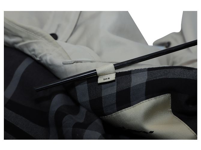 Giacca Harrington in Gabardine Burberry in Cotone Beige - vista 3