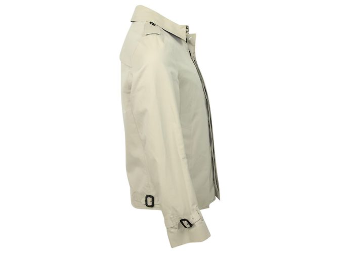 Giacca Harrington in Gabardine Burberry in Cotone Beige - vista 4