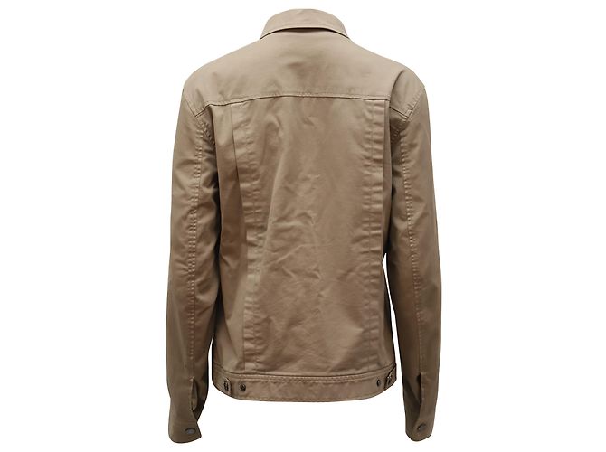 Giacca camicia Helmut Lang in cotone marrone Beige - vista 2