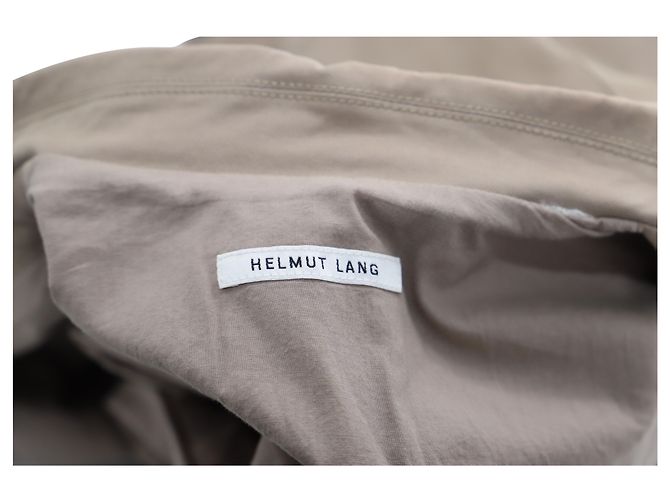 Giacca camicia Helmut Lang in cotone marrone Beige - vista 4