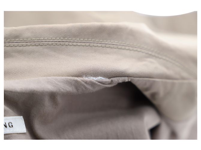 Giacca camicia Helmut Lang in cotone marrone Beige - vista 5