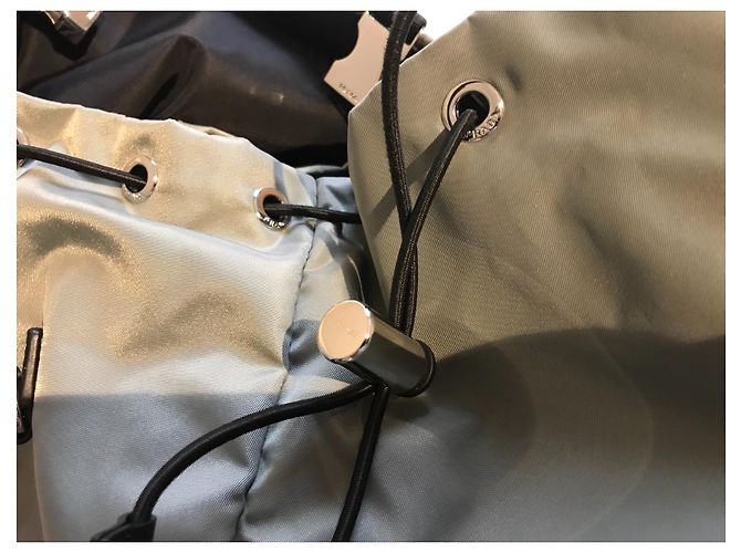 Prada Backpack Grey Synthetic - view 8