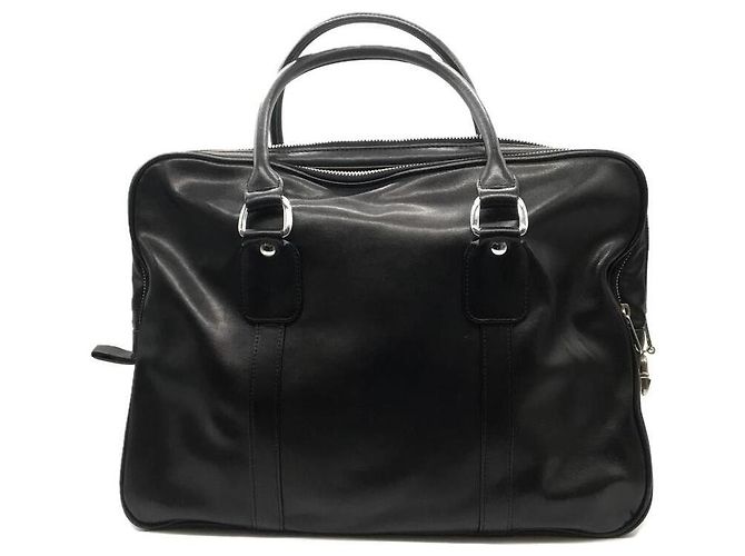 Porte-documents COMME des GARCONS / simili cuir / BLK / uni / sac zip superposé - vue 4