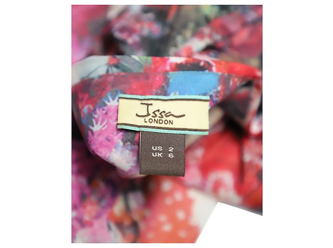 Abito Issa Halter Stampa Floreale in Seta Multicolor - vista 6