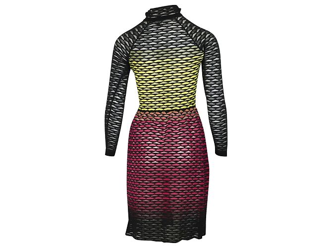 Missoni Perforiertes Strickkleid aus mehrfarbigem Polyester Python drucken - Ansicht 2