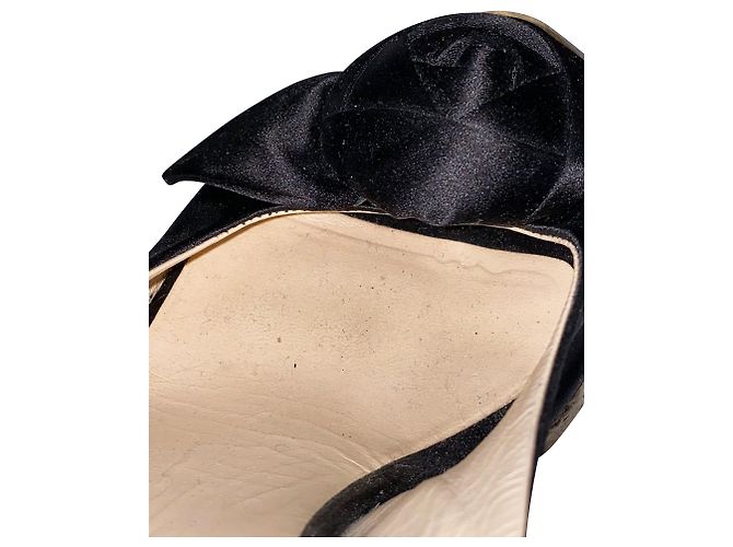 Prada Espadrille-Sandalen aus schwarzer Seide - Ansicht 8