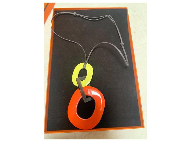 Hermès Collar de hermes Naranja - vista 2