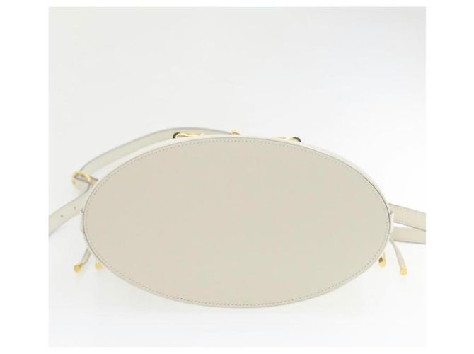 Marmont Borsa a mano Gucci 1955 Horsebit Bianca e Beige in Pelle Bianco - vista 6