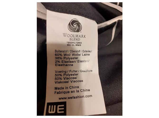 Autre Marque Schwarzer Wollblazer - Ansicht 3