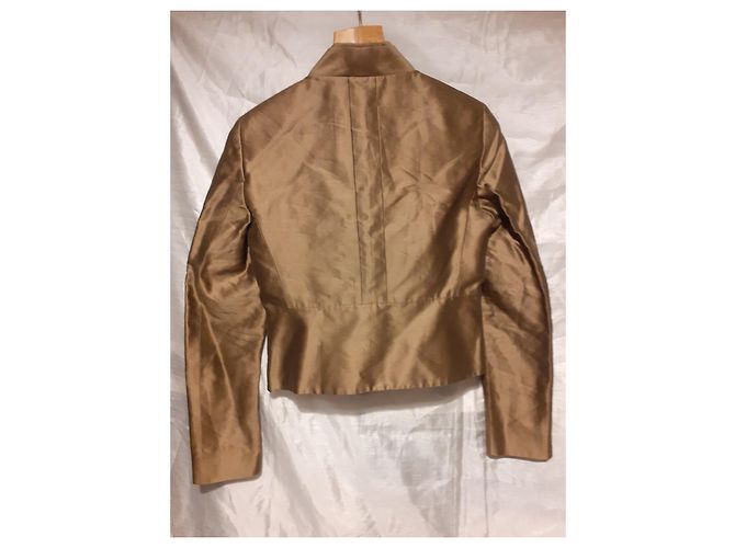 Tara Jarmon Seidenjacke Cognac - Ansicht 2