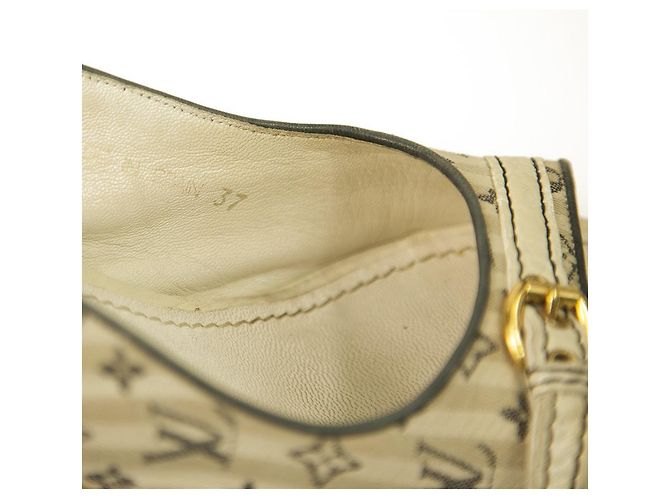Louis Vuitton White Mini Lin Monogram Canvas Décolleté con tacco a zeppa 37 Multicolore - vista 9