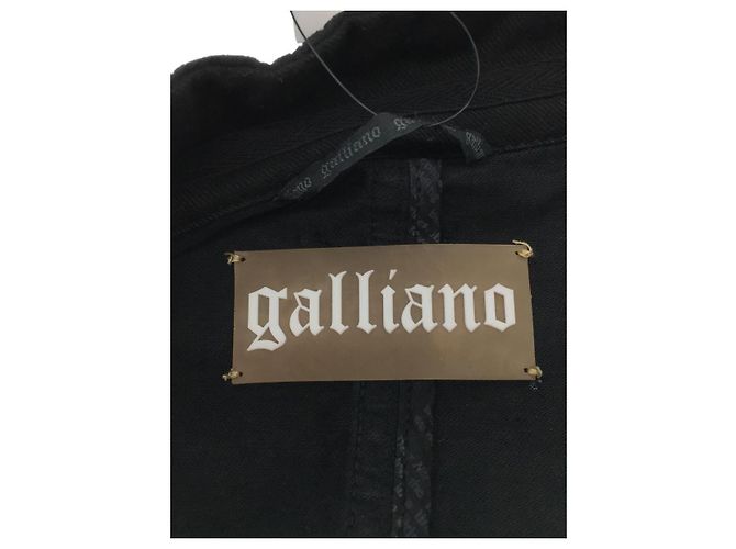 Giacca John Galliano / 50 / cotone / nero / tinta unita - vista 3