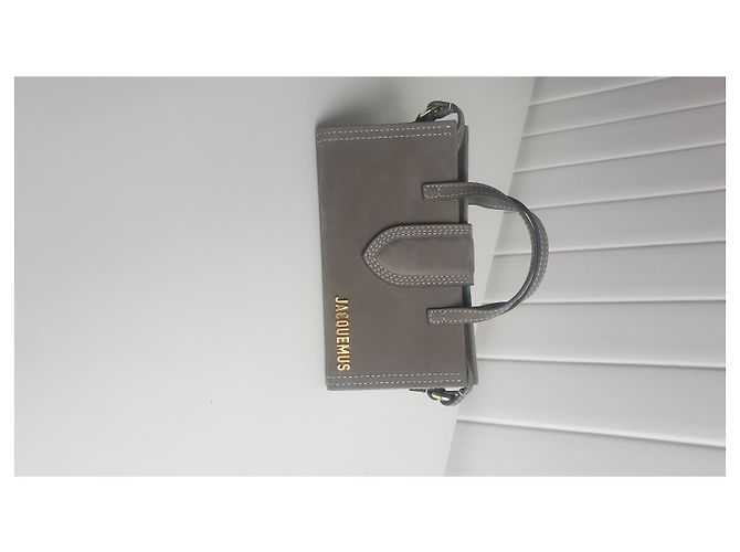 Jacquemus Brillenetui Wildleder grau - Ansicht 4