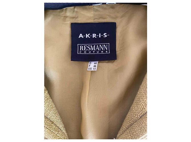 Blazer Akris in seta verde - vista 5