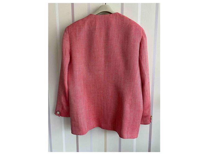 Blazer Christian Dior Rojo de Rayón XL Roja - vista 2
