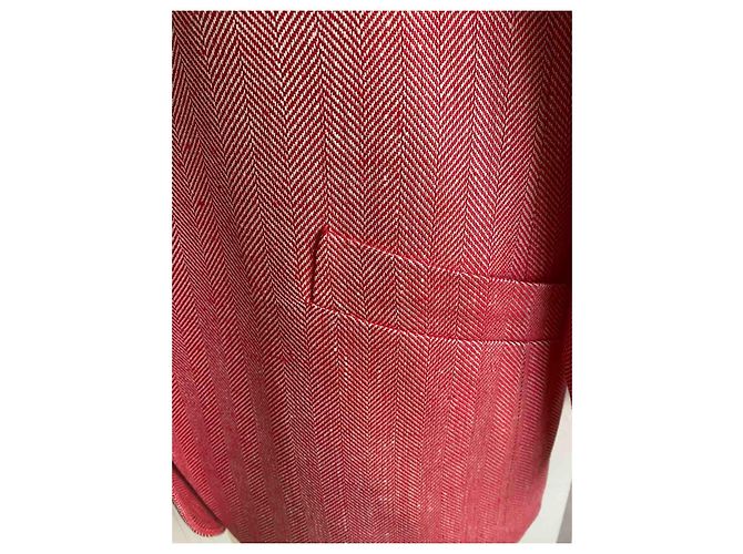 Blazer Christian Dior Rojo de Rayón XL Roja - vista 3