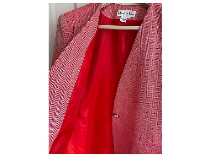 Blazer Christian Dior Rojo de Rayón XL Roja - vista 5