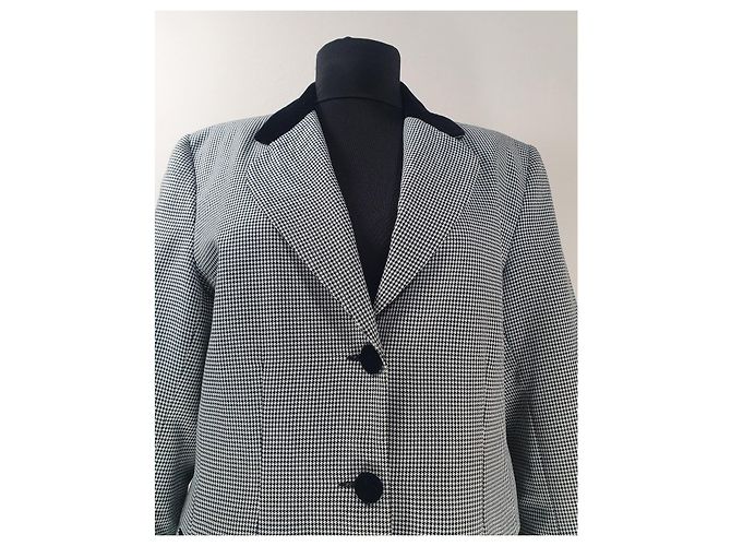By Malene Birger Blazer Hahnentritt Schwarz Weiß - Ansicht 2