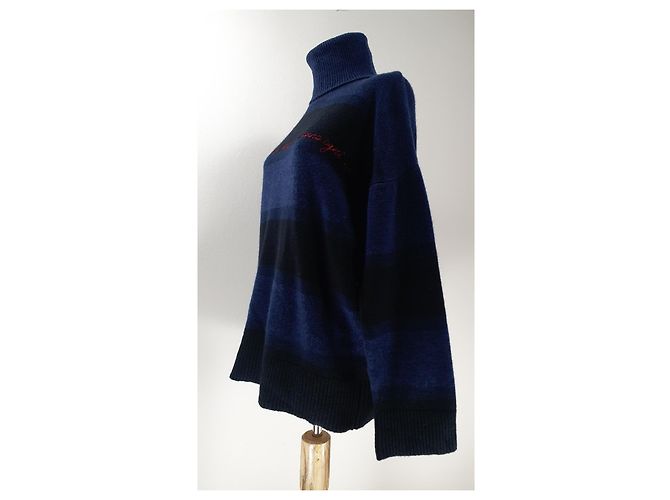 Giada Benincasa Pullover aus blauer Kaschmirwollmischung - Ansicht 3