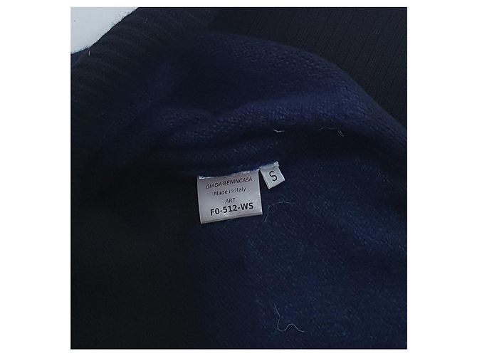 Giada Benincasa Pullover aus blauer Kaschmirwollmischung - Ansicht 6