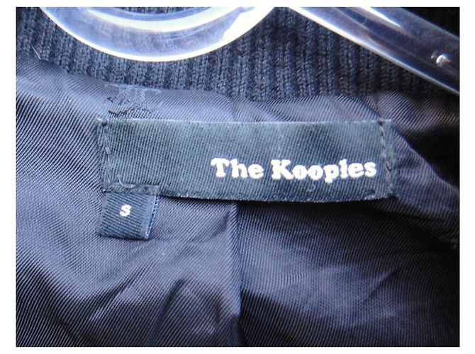 The Kooples Die Kooples Woll- und Lederjacke Größe S Schwarz - Ansicht 3