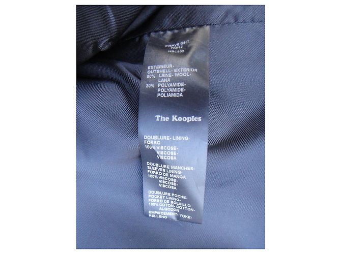 The Kooples Die Kooples Woll- und Lederjacke Größe S Schwarz - Ansicht 4