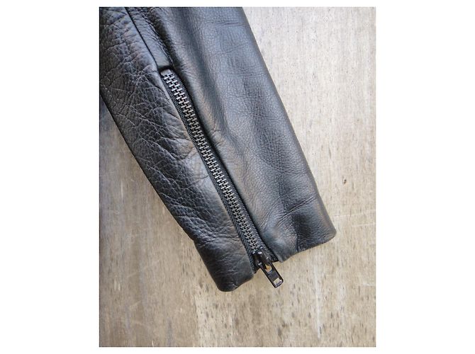 The Kooples Die Kooples Woll- und Lederjacke Größe S Schwarz - Ansicht 6