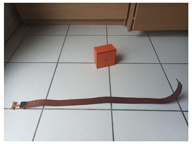 Constance Hermès Vintage Gürtel Leder schwarz 75 cm - Ansicht 7