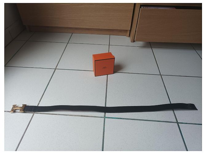Constance Hermès Vintage Gürtel Leder schwarz 75 cm - Ansicht 8