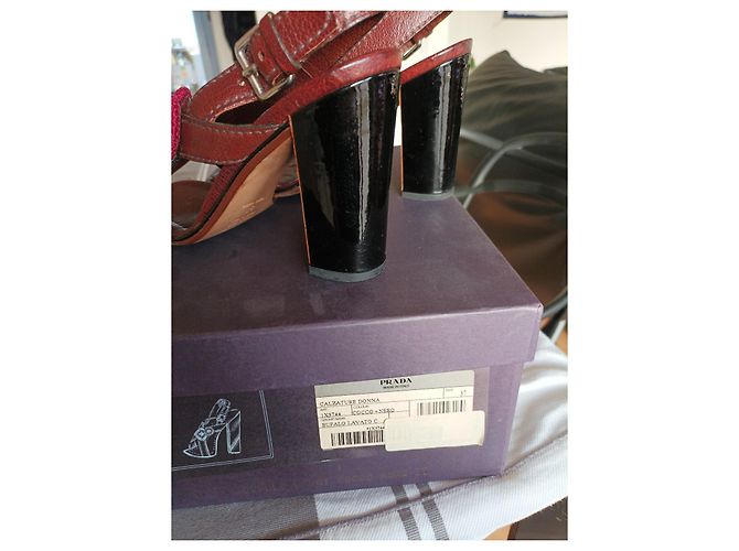 Prada Pumps braun Leder Absatz 10 cm - Ansicht 5