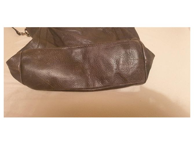 Borsa a tracolla Gucci in pelle grigia Grigio - vista 3