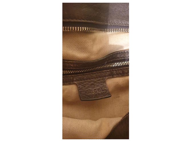 Borsa a tracolla Gucci in pelle grigia Grigio - vista 6