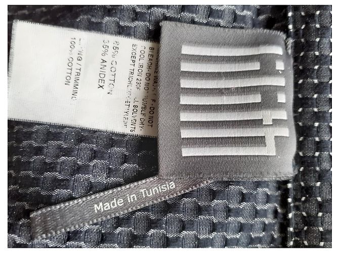 Autre Marque Lilith Cotton Elastane Jacket Blue Eggshell - view 5