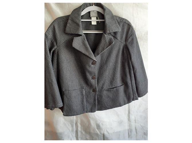 Autre Marque Lilith Cotton Elastane Jacket Blue Eggshell - view 6