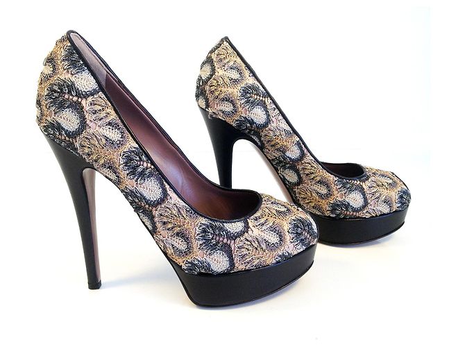 MISSONI Décolleté spuntate classiche multicolor con plateau! Multicolore - vista 2