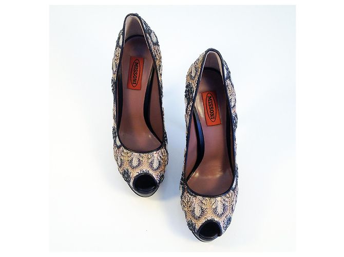 MISSONI Décolleté spuntate classiche multicolor con plateau! Multicolore - vista 5