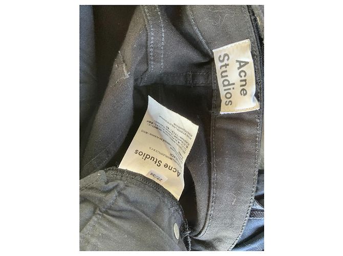 Acne Skin 5 jeans skinny negros - vista 3