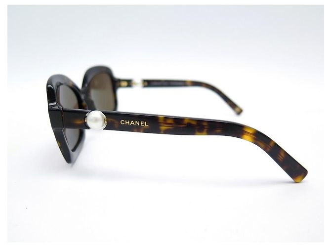 GAFAS DE SOL CHANEL CAT EYE PERLA 5132-H GAFAS DE SOL Castaño - vista 2