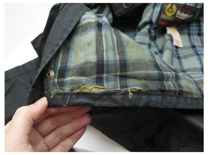 GIACCA MOTO PROFESSIONAL WAX BELSTAFF TRIALMASTER S 46 GIACCA BIKER CERATA - vista 10