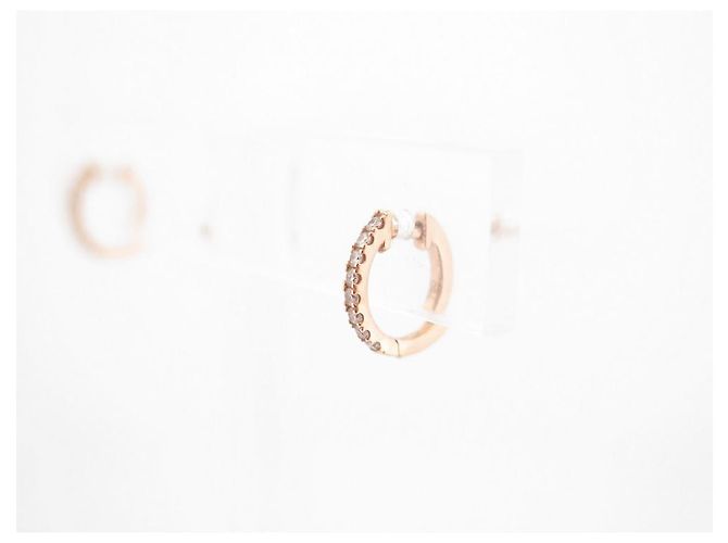 ORECCHINI VANESSA TUGENDHAFT MEZZO SET ORECCHINI IN ORO ROSA DIAMANTI D'oro - vista 2