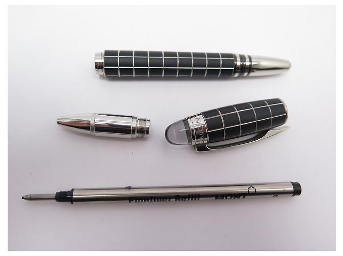 PENNA ROLLER MONTBLANC STARWALKER IN METALLO E GOMMA NERA - vista 7